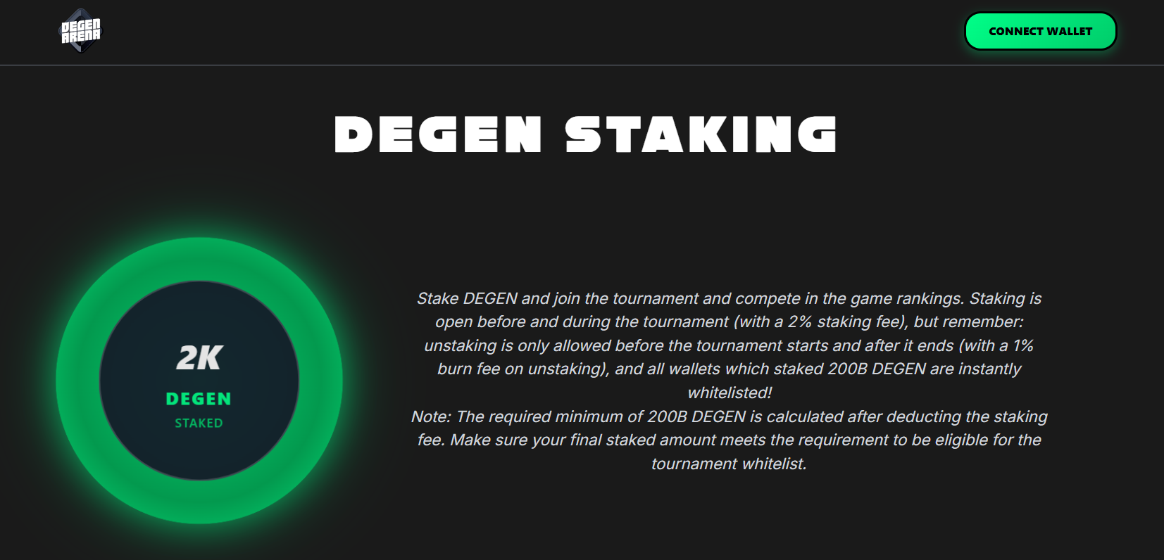 DEGEN Staking