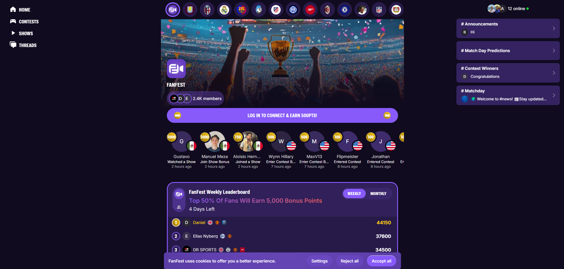Fanfest - Fan Engagement Platform